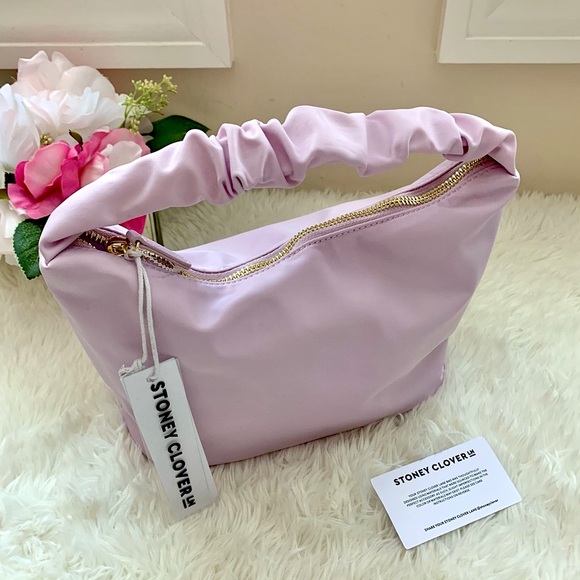 Stoney Clover Lane Handbags - NWT Stoney Clover Lane Scrunch Handle bag Lilac
